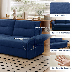 Multi-Functional 85-Inch Convertible Sofa Bed