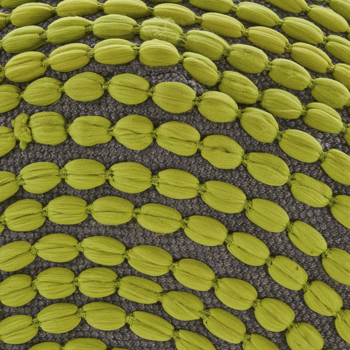 River Handcrafted Cylindrical Pouf in Water Resistant Fabric