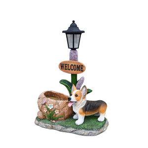 Corgi Dog Planter Garden Decor