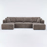 U-Shape Modular Sectional Sofa For Living Room
