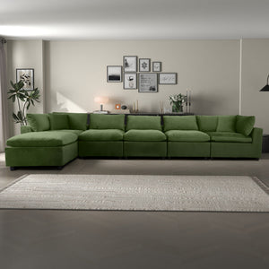 Hayward Olive Sectional Sofa