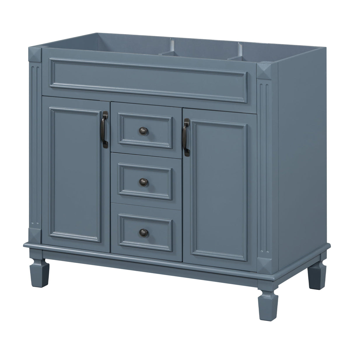 Bathroom Vanity Cabinet With 2 Soft Closing Doors And 2 Drawers