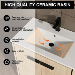 Modern Bathroom Vanity Base With Basin And Storage Cabinet