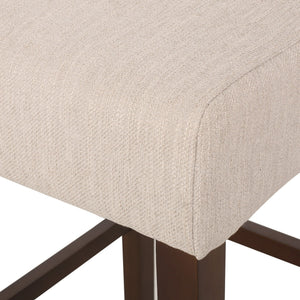 Solstara - Upholstered Dining Barstool With Button Tufted And Wing Back