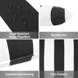 2 Pack Outdoor Throw Pillows, Waterproof & Fade-Resistant (18x18 Inch)