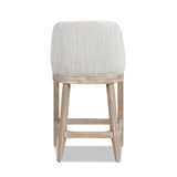 26.5" Upholstered Counter Stool with Curved Back