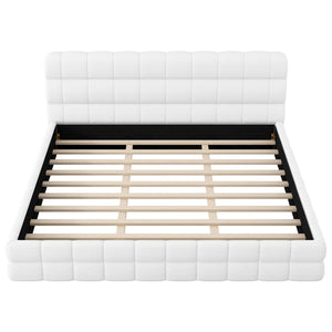 Upholstered Platform Bed With Headboard