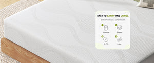 Queen Size Memory Foam Mattress with Cooling - 10 Inch
