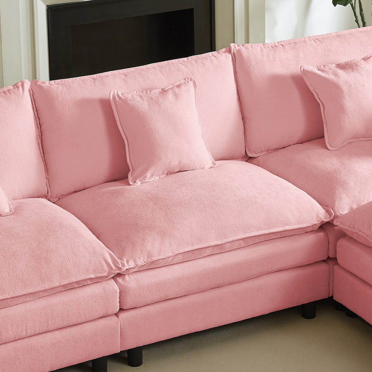 Modular Sectional Sofa - 110 Inch L Shaped Couch Set