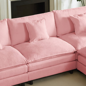 Modular Sectional Sofa - 110 Inch L Shaped Couch Set