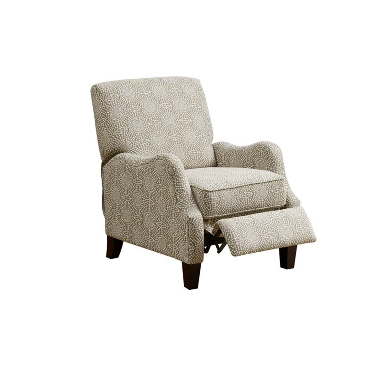 Hoffman - Push Back Recliner - Beige Multi