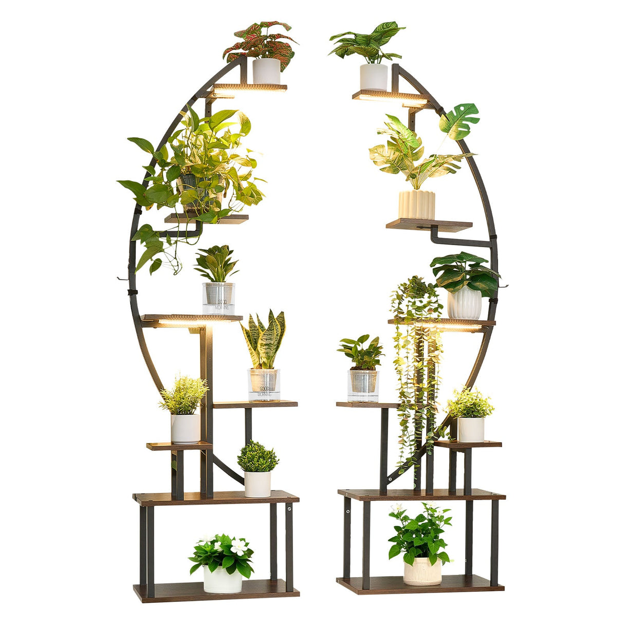 Indoor Plant Stand with Grow Lights
