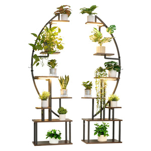 Indoor Plant Stand with Grow Lights