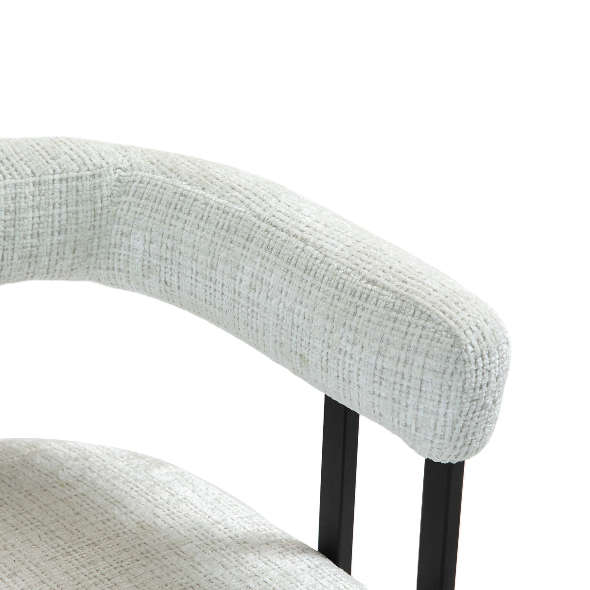 Household bar stools set of 2, modern upholstered with back
