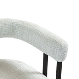 Household bar stools set of 2, modern upholstered with back