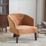 Windsor Mid-Century Accent Chair - Soft Fabric Upholstery