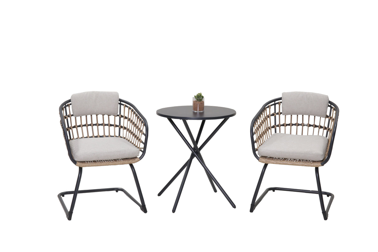 3-Piece Outdoor Wicker Bistro Set