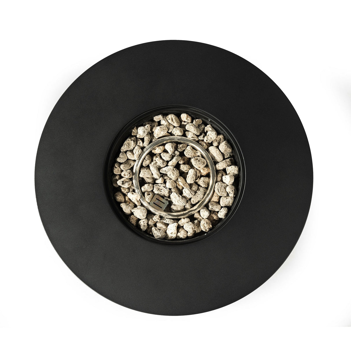 32" Propane Gas Fire Pit Table, 50000 BTU - Black Steel