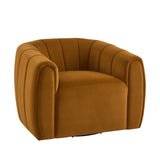 Modern Swivel Club Chair with Premium Velvet