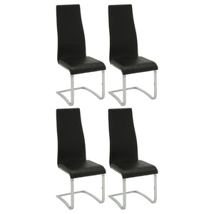 High Back Side Chairs Dining Chairs With Padded Upholstery (Set of 4)