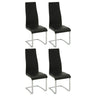 High Back Side Chairs Dining Chairs With Padded Upholstery (Set of 4)