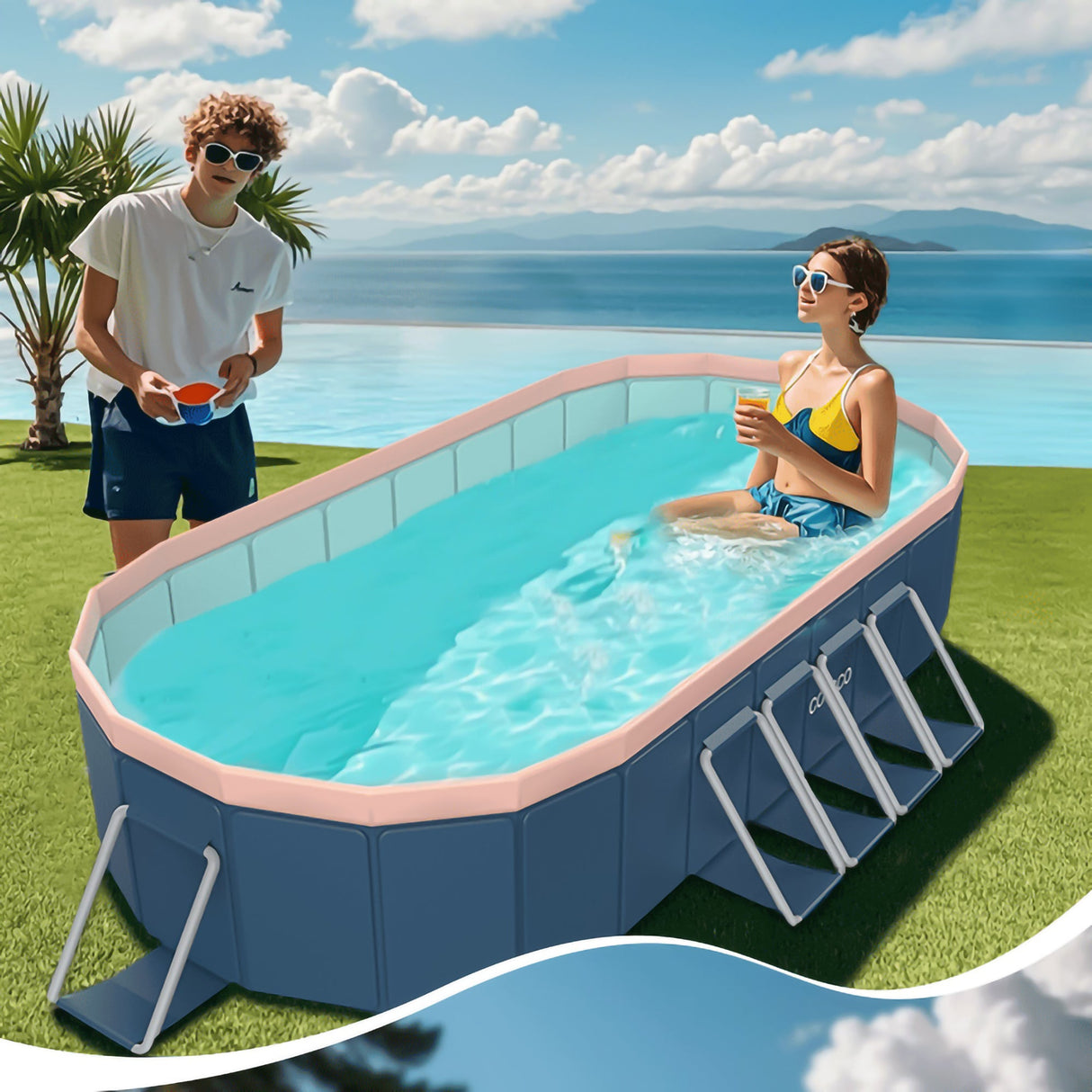 1.8m PVC Folding Pool