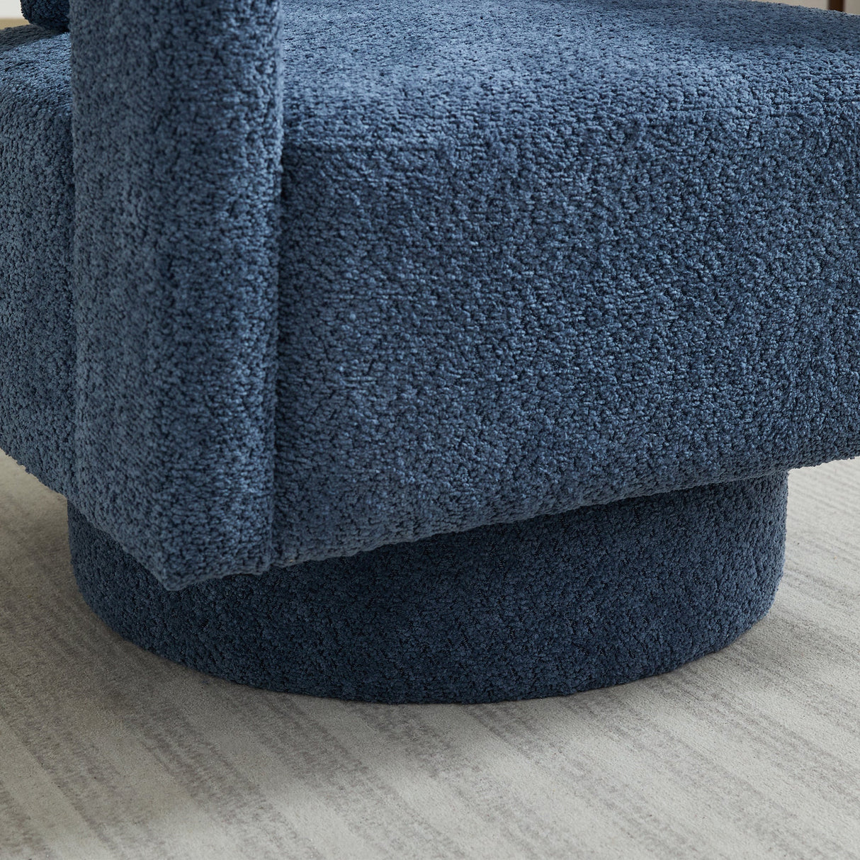 Stonewell Square Swivel Accent Chair with Open Back