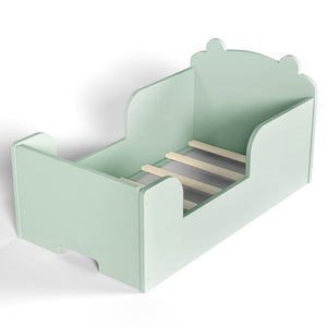 Toddler Floor Bed Frame, Bear Shape Cot Bed for Boys and Girls Ages 3-6