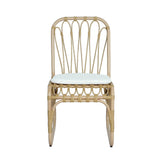 5 PCS Outdoor Dining Set for 4 with Acacia Wood Top & Rattan Chairs