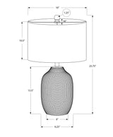 Lighting, 26'h, Table Lamp, Cream Ceramic, Ivory / Cream Shade, Contemporary