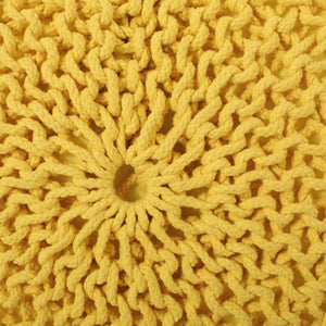 Bordeaux - Knitted Round Pouf Ottoman