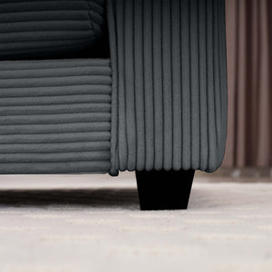 Modern Classic Fabric Single Chair Deep Seat Sofa With Pillow