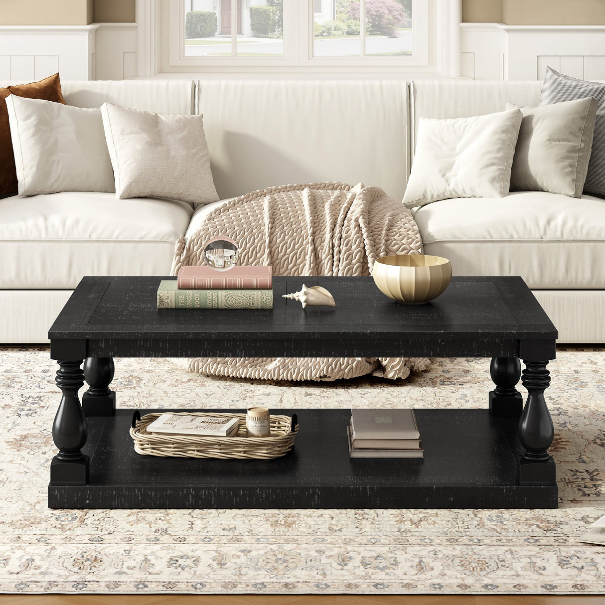 U_STYLE Vintage Coffee Table