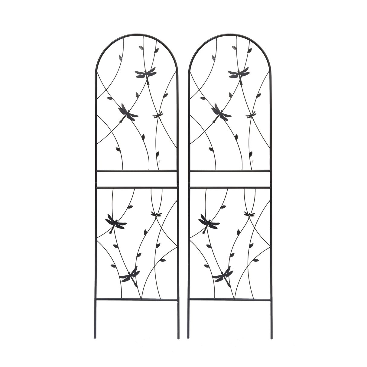 2 Pack Metal Garden Trellis 71" x 19.7" Rustproof Trellis for Climbing Plants