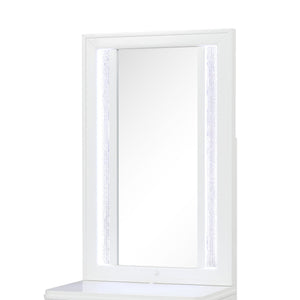 Abigale - Nightstand Top Mirror With LED Lighting (Only Mirror Top) - White