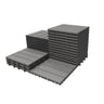 27 Pcs Interlocking Deck Tiles 12" x 12" HDPE Outdoor Flooring