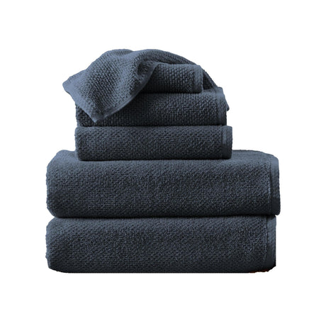 Cotton textured bath towel set - acacia collection