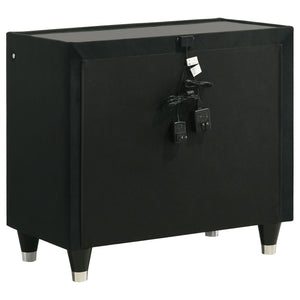 Lorient 4-piece Eastern King Bedroom Set Black