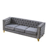 Modern Sofa With Button Tufting, Upholstered Couch For Living Room