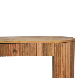Solid Wood Soba Straight Console Table, 1-Drawer