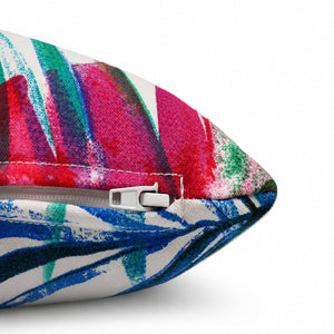 2 Pack Outdoor Lumbar Pillow Covers - Tropical Floral