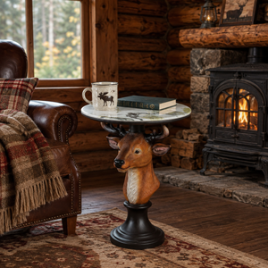 Deer Head Accent Table