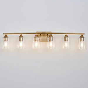 6-Light Brushed Bathroom Lighting