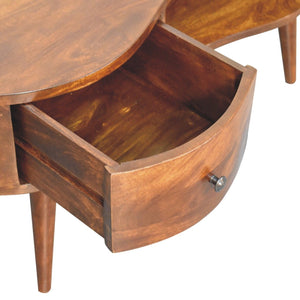 Wave Coffee Table With 1 Drawer