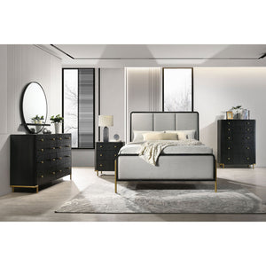 Anser - 3 Drawer Nightstand - Black