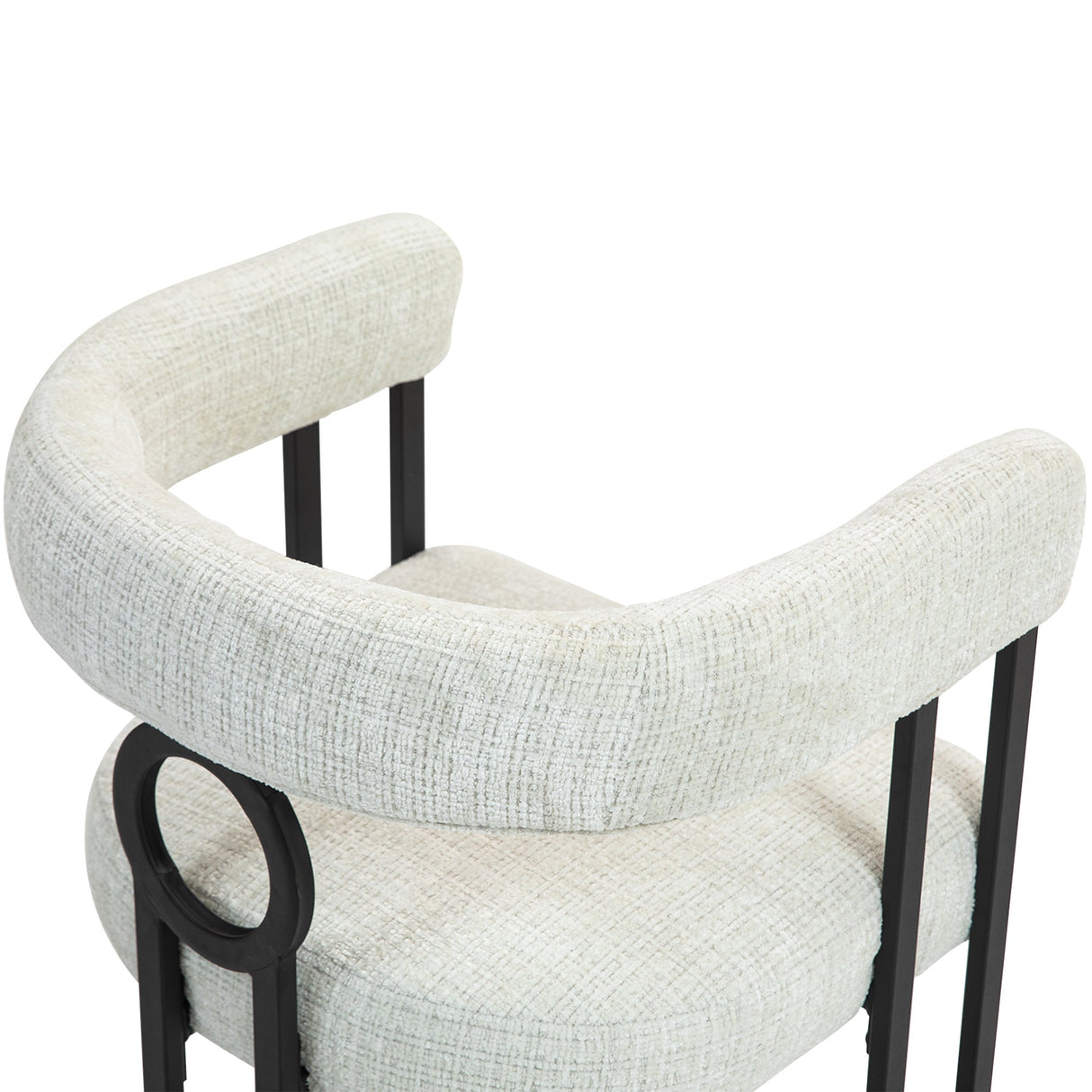 House hold contemporary designed upholstered accent/dining chair/barrel side chairs set of 2