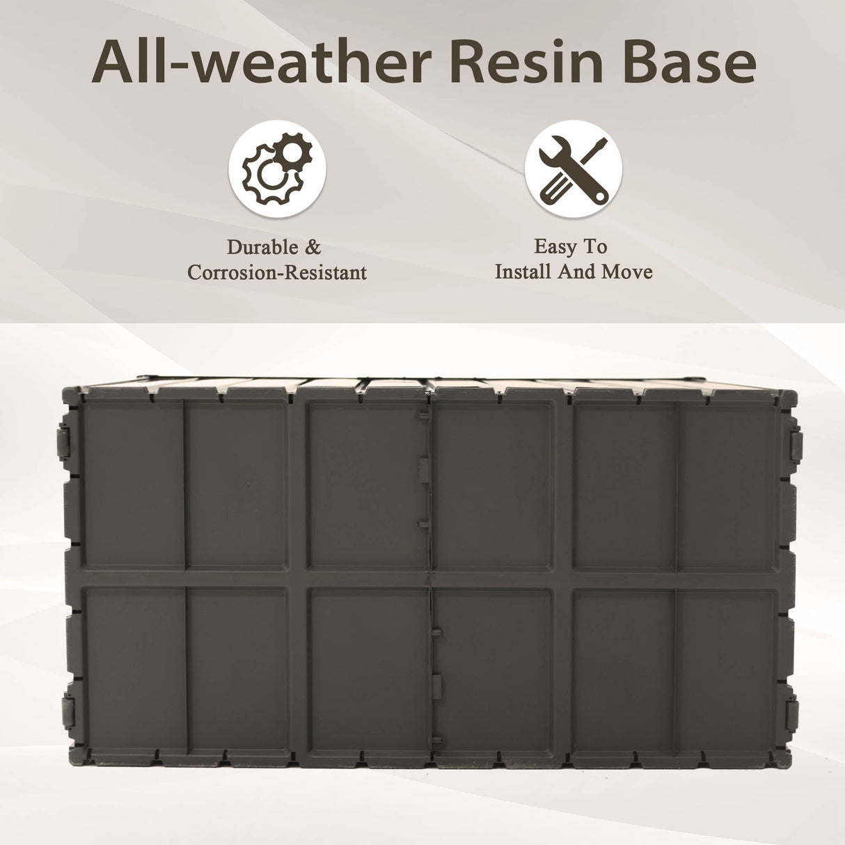 200 Gallon Outdoor Storage Deck Box - Dark Brown