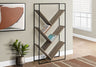 3-Tier Contemporary Bookshelf with Reclaimed Wood Finish