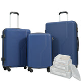 7-Piece ABS Luggage Set with Spinner Wheels and TSA Lock