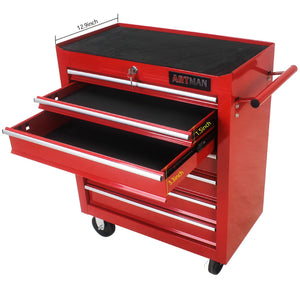 Multifunctional Tool Cart With Wheels And Drawers